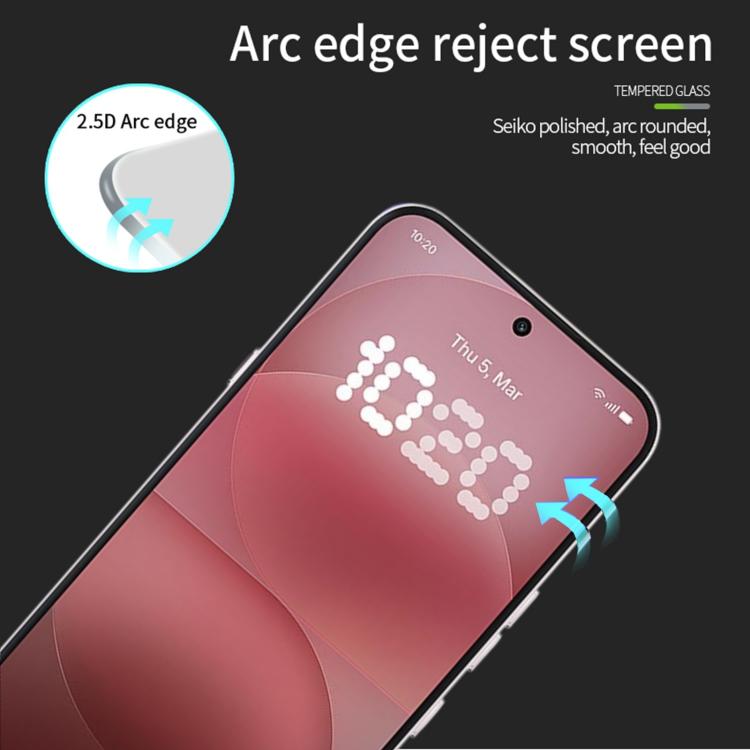 For Nothing Phone 4a Pro MOFI 9H 2.5D Full Screen Tempered Glass Film - Black