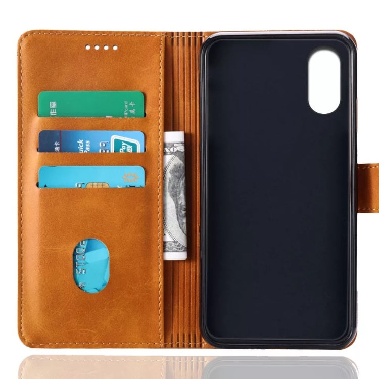 Calf Texture Horizontal Flip Leather Case for Doogee X55, with Holder & Card Slots & Wallet