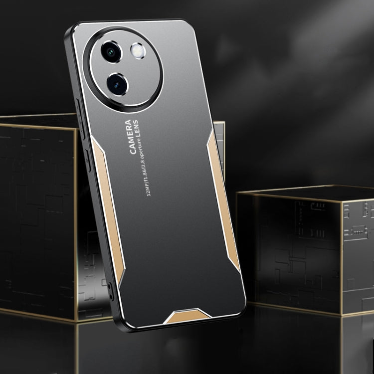 For vivo Y200i Blade Series TPU Hybrid Metal Phone Case