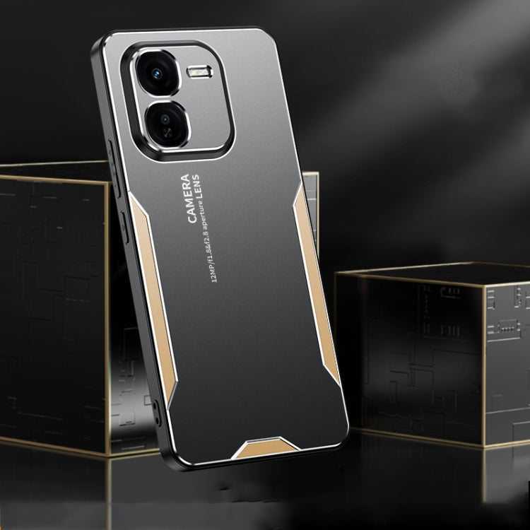 For vivo iQOO Z9X Blade Series TPU Hybrid Metal Phone Case