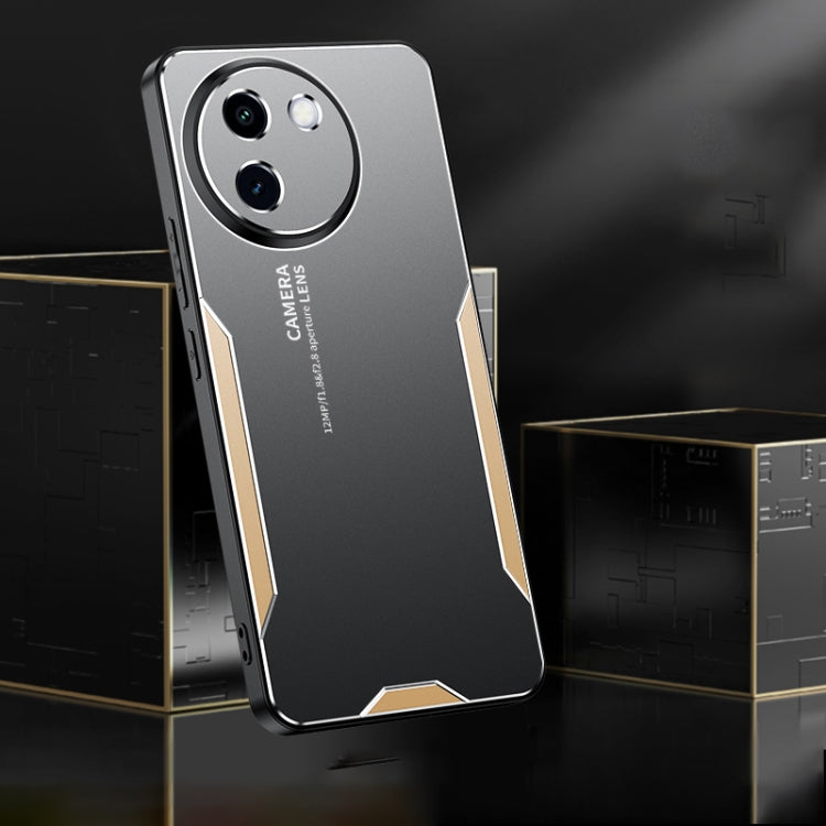 For vivo V30e Blade Series TPU Hybrid Metal Phone Case