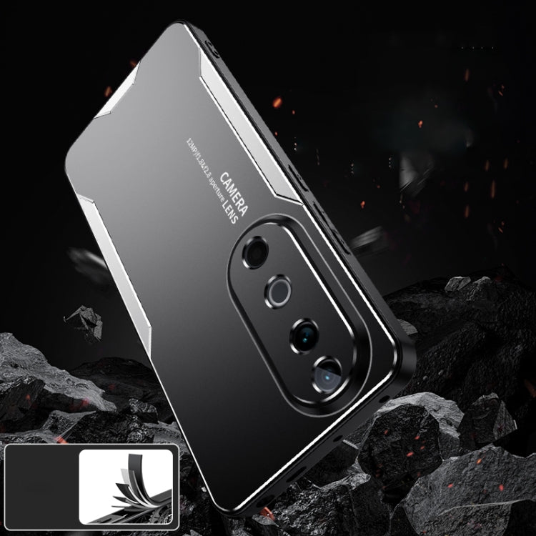 For vivo S19 Blade Series TPU Hybrid Metal Phone Case