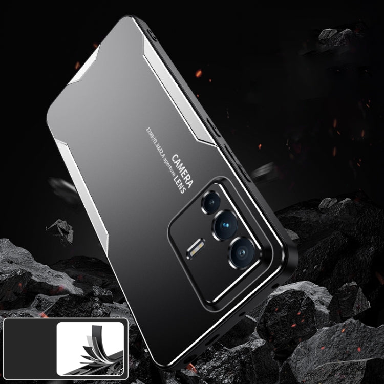 For vivo S12 Blade Series TPU Hybrid Metal Phone Case