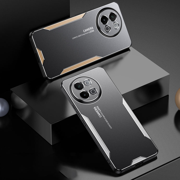 For vivo Y38 Blade Series TPU Hybrid Metal Phone Case