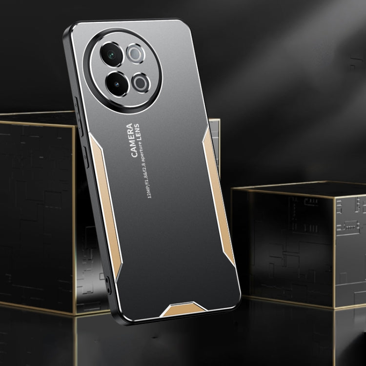 For vivo Y38 Blade Series TPU Hybrid Metal Phone Case