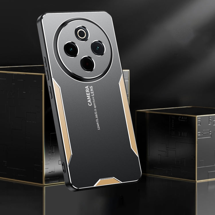 For vivo Y300 Pro Blade Series TPU Hybrid Metal Phone Case