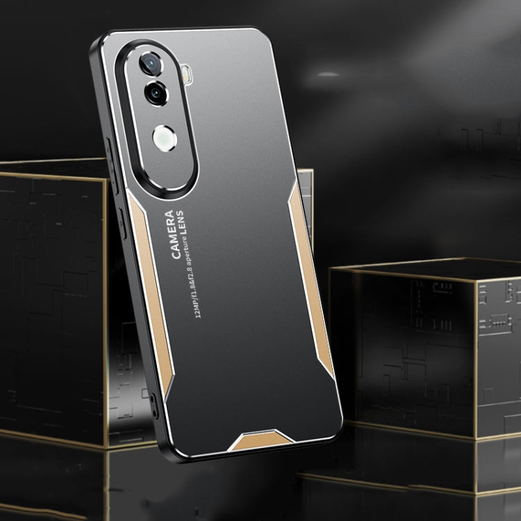 For vivo iQOO Z9S Blade Series TPU Hybrid Metal Phone Case