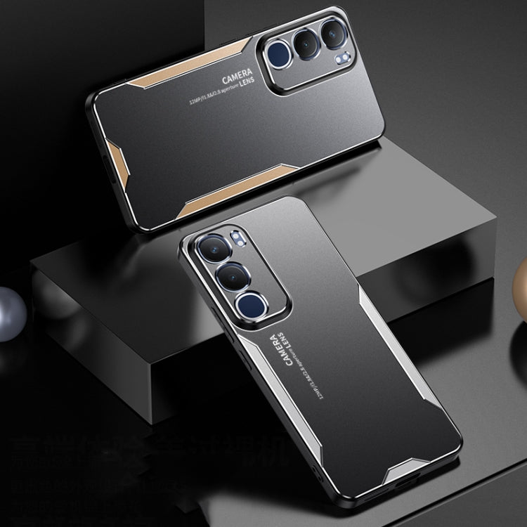 For vivo Y19s 4G Blade Series TPU Hybrid Metal Phone Case