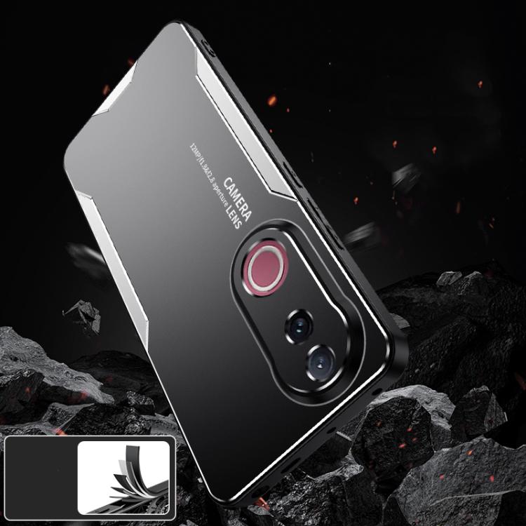 For vivo V50 Blade Series TPU Hybrid Metal Phone Case