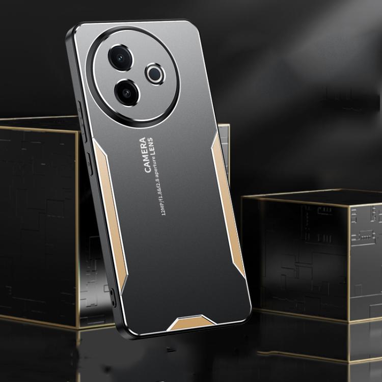 For vivo Y300i Blade Series TPU Hybrid Metal Phone Case