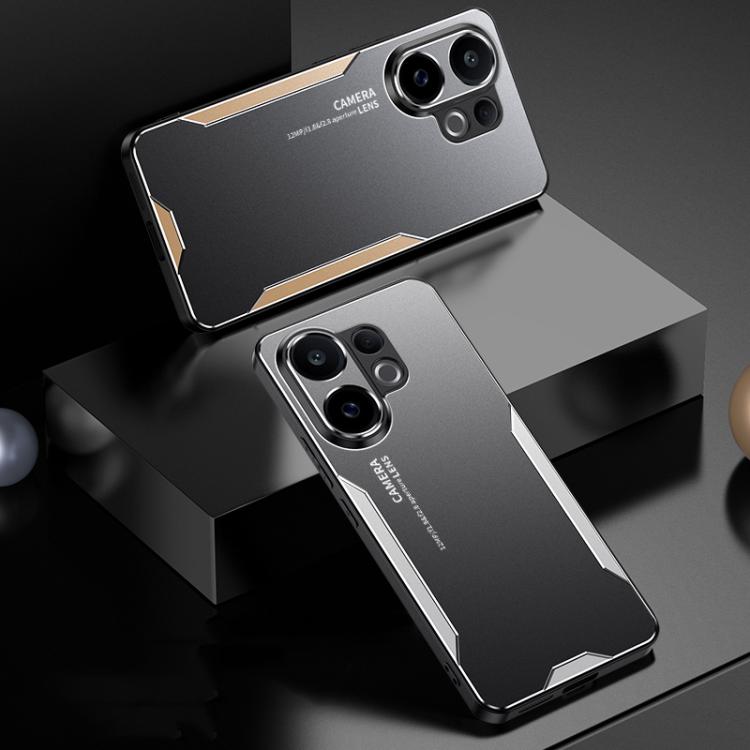 For vivo S30 Blade Series TPU Hybrid Metal Phone Case