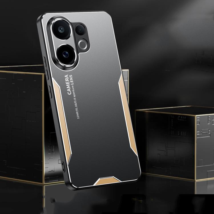 For vivo S30 Blade Series TPU Hybrid Metal Phone Case