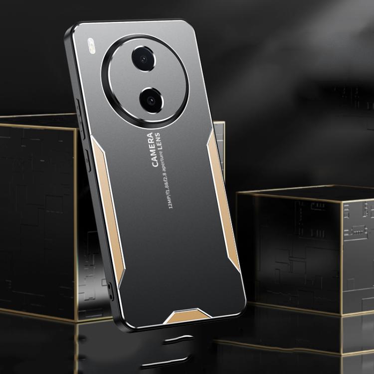 For vivo Y600 Pro 5G Blade Series TPU Hybrid Metal Phone Case