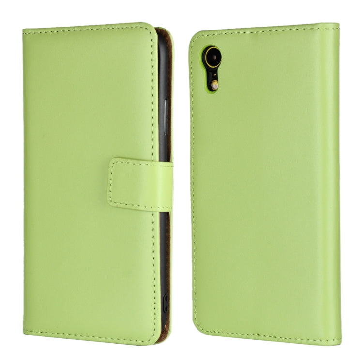 For iPhone XR Leather Horizontal Flip Holster with Magnetic Clasp and Bracket and Card Slot and Wallet