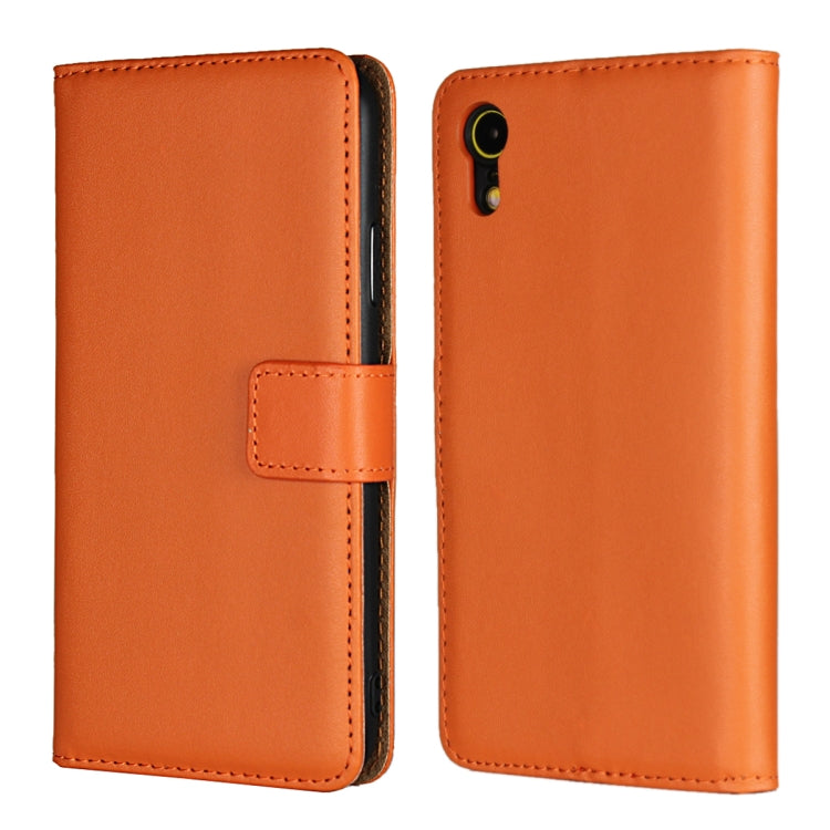 For iPhone XR Leather Horizontal Flip Holster with Magnetic Clasp and Bracket and Card Slot and Wallet