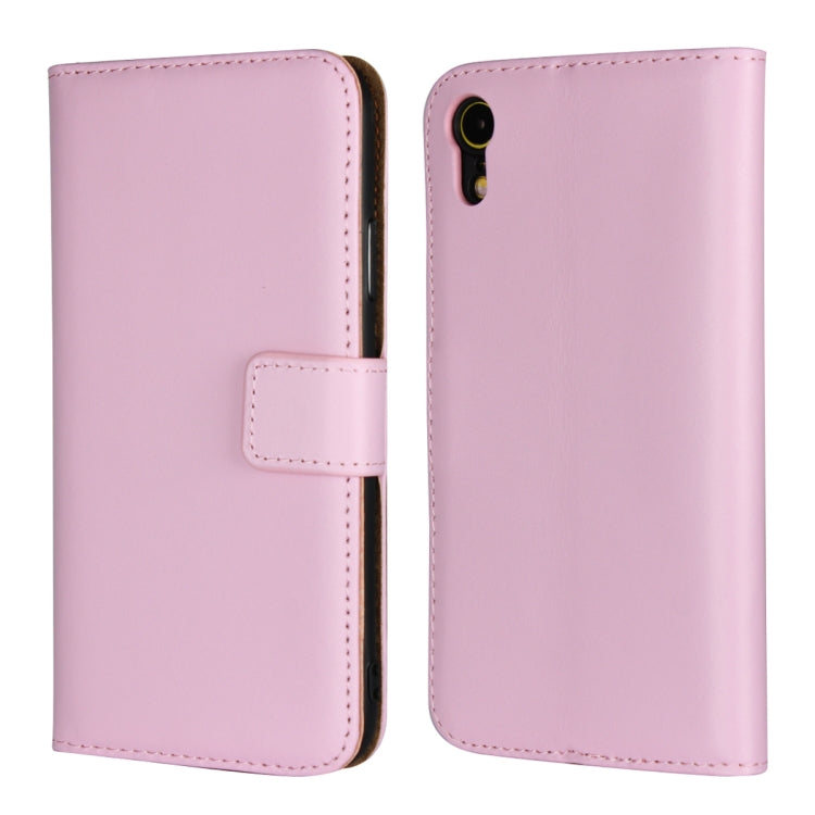 For iPhone XR Leather Horizontal Flip Holster with Magnetic Clasp and Bracket and Card Slot and Wallet
