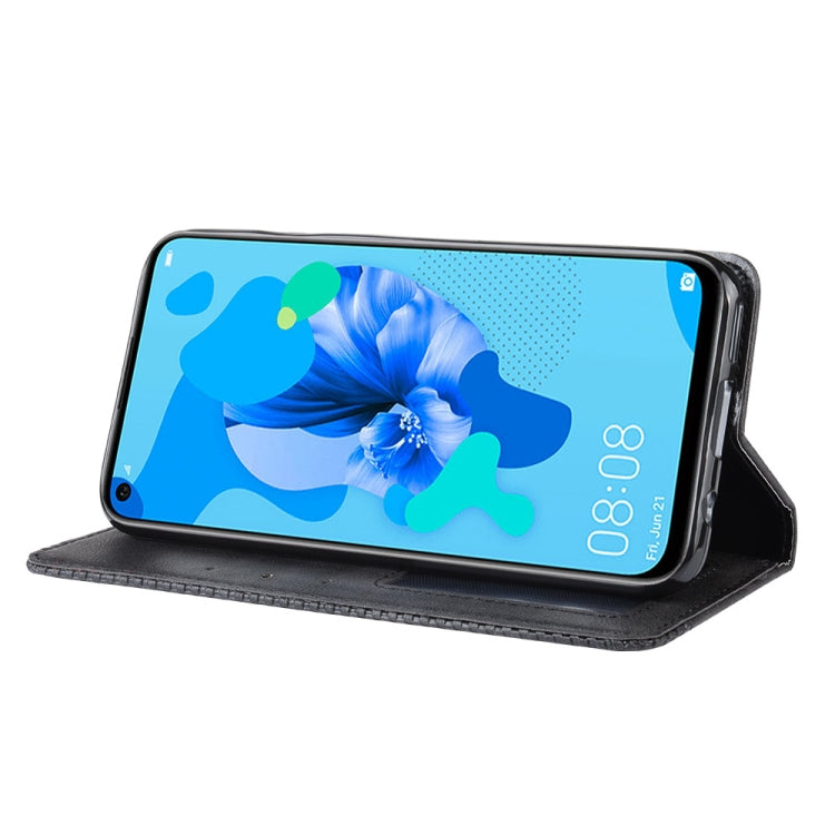 Magnetic Buckle Retro Crazy Horse Texture Horizontal Flip Leather Case for Huawei P20 lite (2019) / Nova 5i, with Holder & Card Slots & Photo Frame
