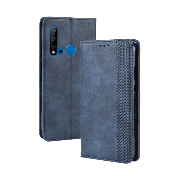 Magnetic Buckle Retro Crazy Horse Texture Horizontal Flip Leather Case for Huawei P20 lite (2019) / Nova 5i, with Holder & Card Slots & Photo Frame