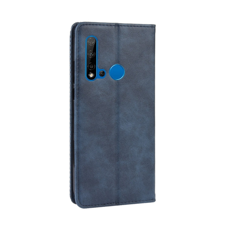 Magnetic Buckle Retro Crazy Horse Texture Horizontal Flip Leather Case for Huawei P20 lite (2019) / Nova 5i, with Holder & Card Slots & Photo Frame
