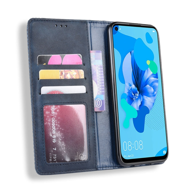 Magnetic Buckle Retro Crazy Horse Texture Horizontal Flip Leather Case for Huawei P20 lite (2019) / Nova 5i, with Holder & Card Slots & Photo Frame