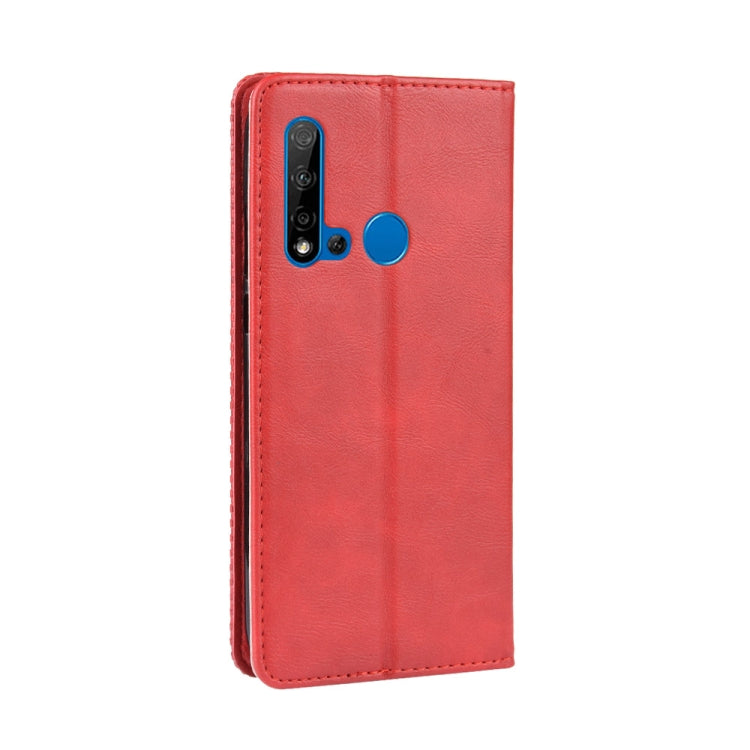 Magnetic Buckle Retro Crazy Horse Texture Horizontal Flip Leather Case for Huawei P20 lite (2019) / Nova 5i, with Holder & Card Slots & Photo Frame
