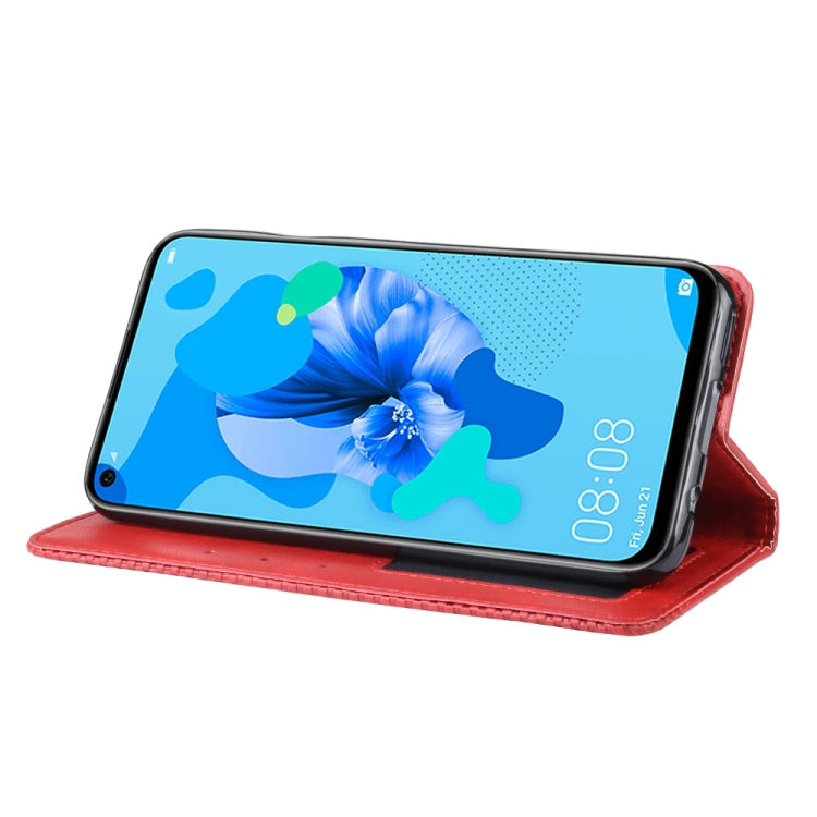 Magnetic Buckle Retro Crazy Horse Texture Horizontal Flip Leather Case for Huawei P20 lite (2019) / Nova 5i, with Holder & Card Slots & Photo Frame
