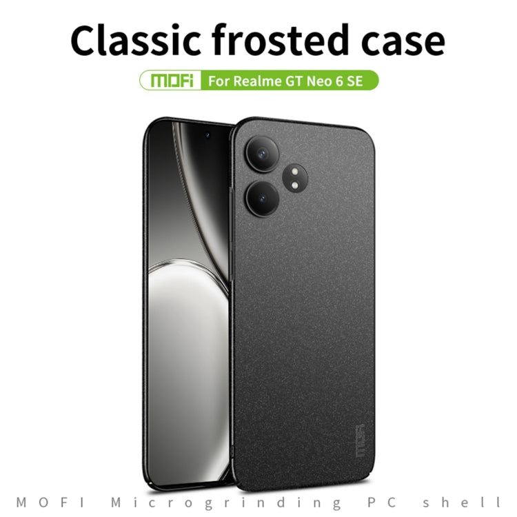 For Realme GT Neo6 SE MOFI Fandun Series Frosted PC Ultra-thin All-inclusive Phone Case
