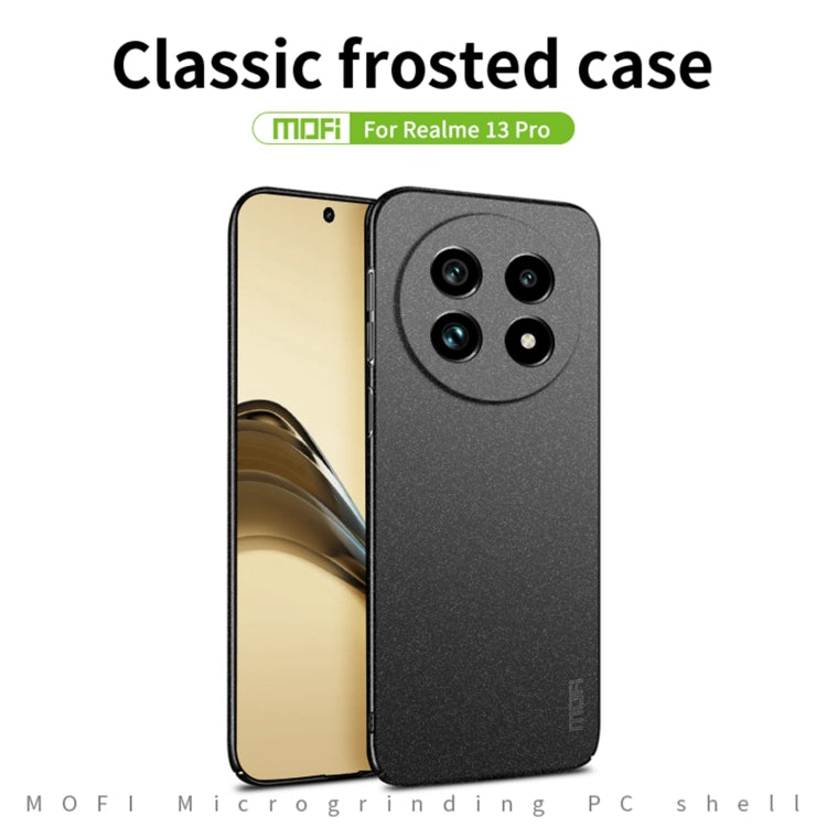 For Realme 13+ Global MOFI Fandun Series Frosted PC Ultra-thin All-inclusive Phone Case