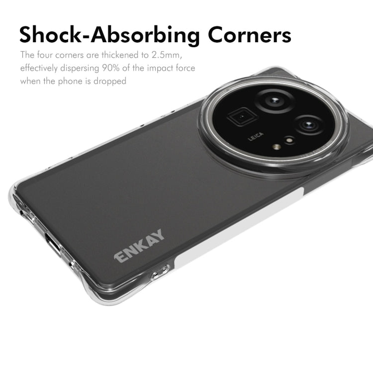 For Sharp Aquos R9 Pro ENKAY Hat-Prince Transparent TPU Shockproof Phone Case