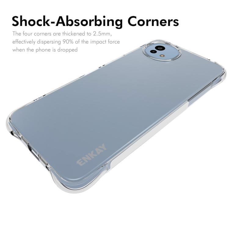 For Sharp Aquos ish5 ENKAY Hat-Prince Transparent TPU Shockproof Phone Case