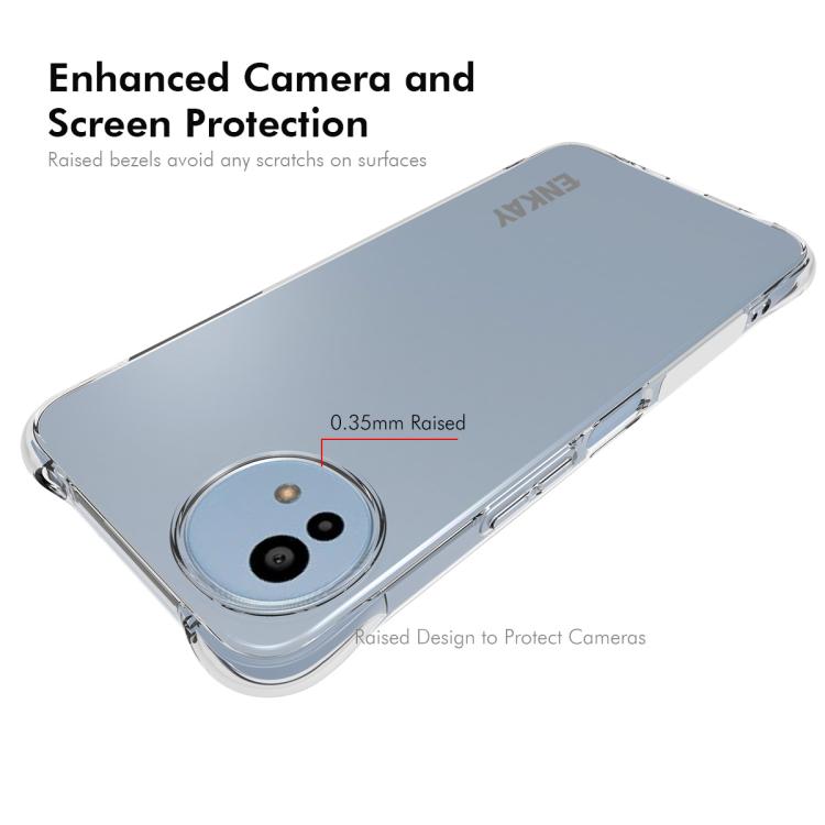 For Sharp Aquos ish5 ENKAY Hat-Prince Transparent TPU Shockproof Phone Case