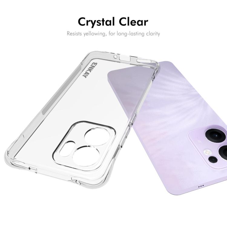 For OPPO Reno13 F 5G ENKAY Hat-Prince Transparent TPU Shockproof Phone Case
