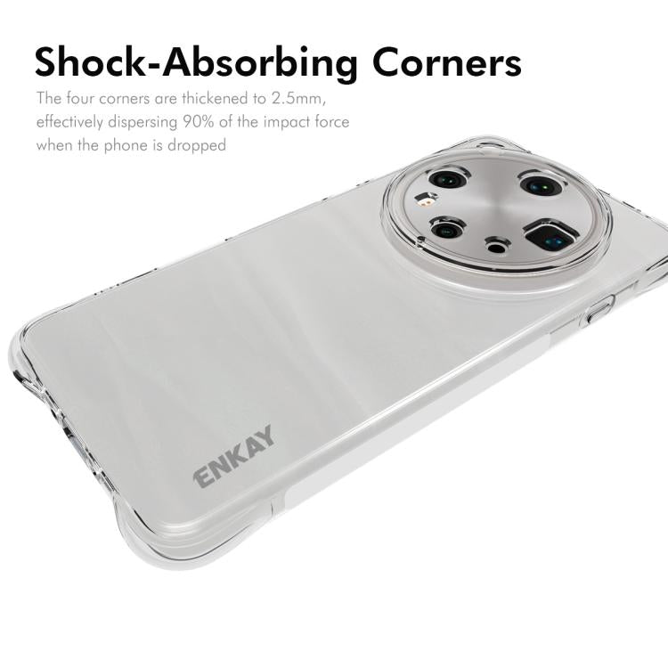 For OPPO Find X8 Ultra 5G ENKAY Hat-Prince Transparent TPU Shockproof Phone Case