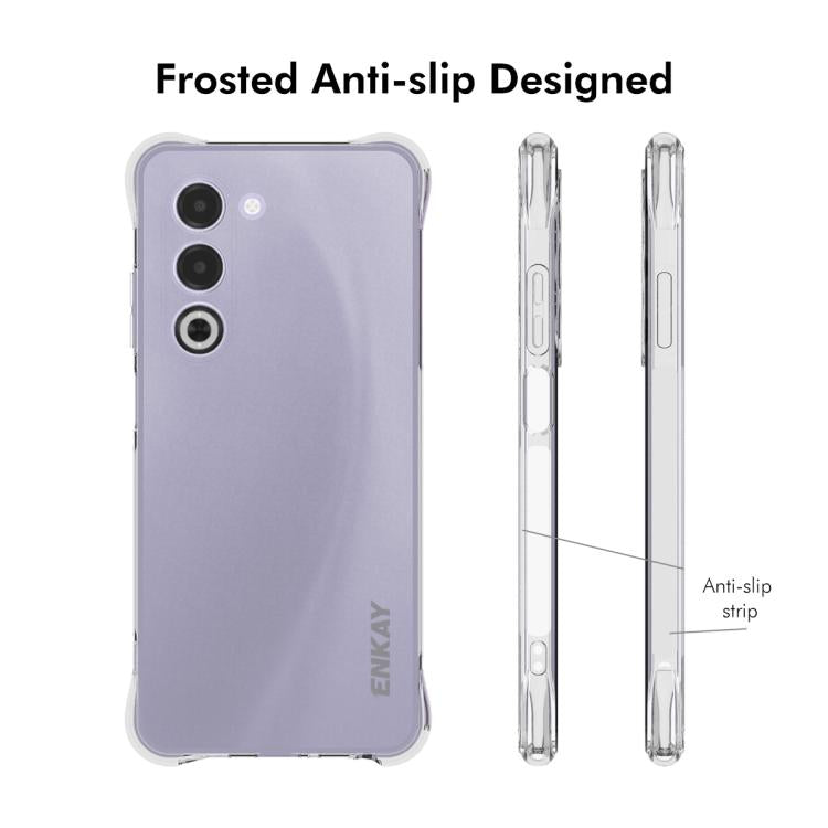 For OPPO A5 5G Global ENKAY Hat-Prince Transparent TPU Shockproof Phone Case