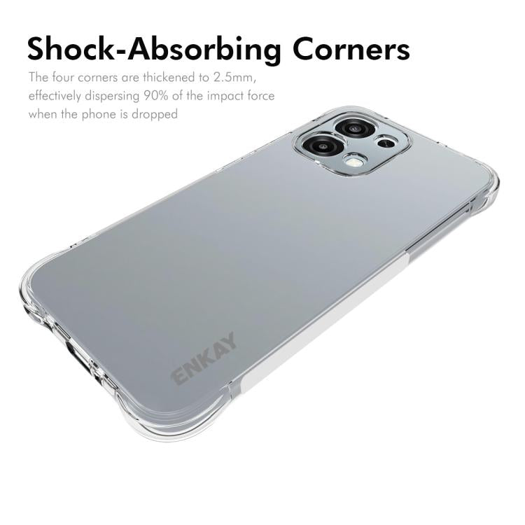 For OPPO F31 5G / A6 Pro Global ENKAY Hat-Prince Transparent TPU Shockproof Phone Case
