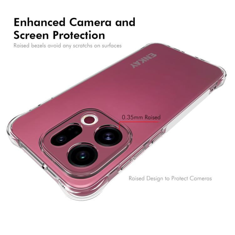 For OPPO Find X9 ENKAY Hat-Prince Transparent TPU Shockproof Phone Case