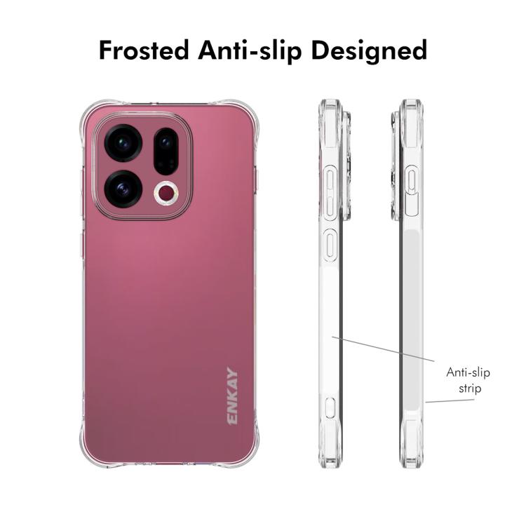 For OPPO Find X9 ENKAY Hat-Prince Transparent TPU Shockproof Phone Case