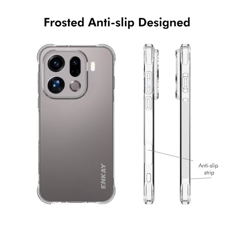 For OPPO Find X9 Pro ENKAY Hat-Prince Transparent TPU Shockproof Phone Case
