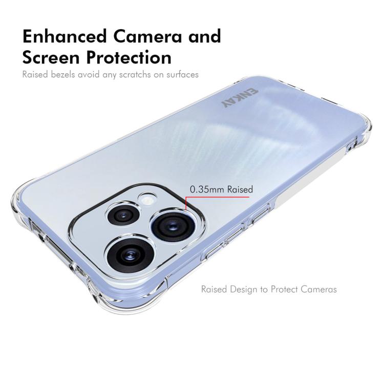 For OPPO Reno15 Global ENKAY Hat-Prince Transparent TPU Shockproof Phone Case
