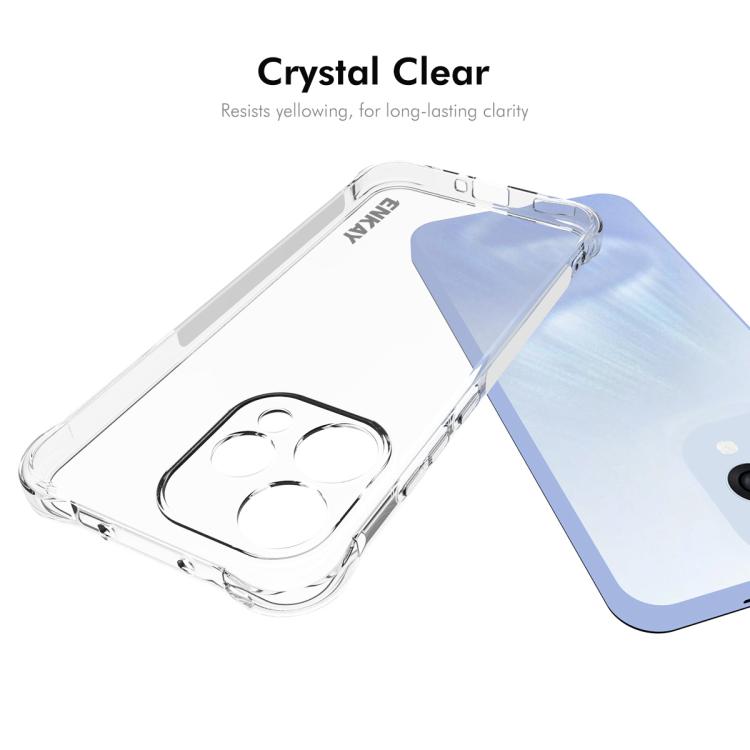For OPPO Reno15 Global ENKAY Hat-Prince Transparent TPU Shockproof Phone Case