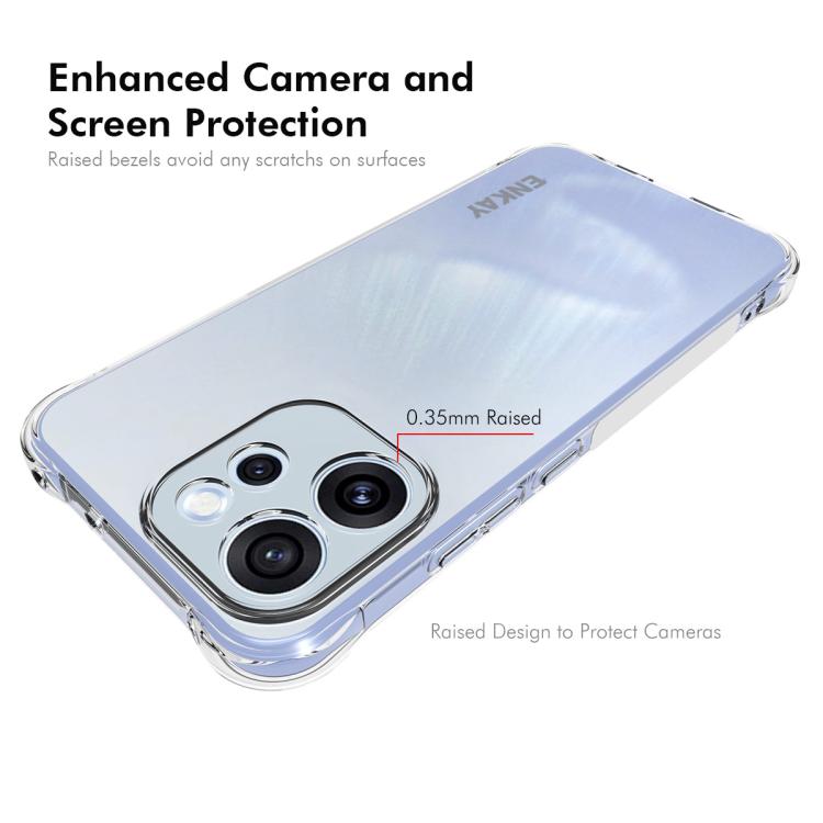 For OPPO Reno15 F Global ENKAY Hat-Prince Transparent TPU Shockproof Phone Case