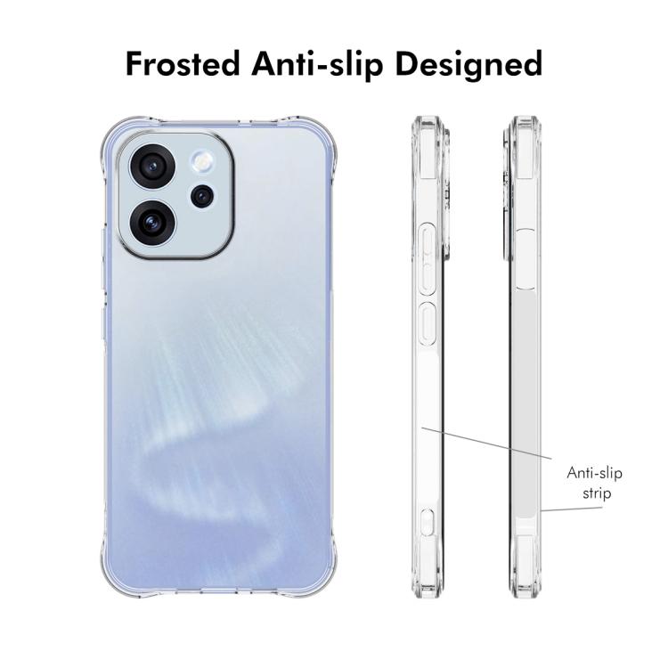 For OPPO Reno15 F Global ENKAY Hat-Prince Transparent TPU Shockproof Phone Case
