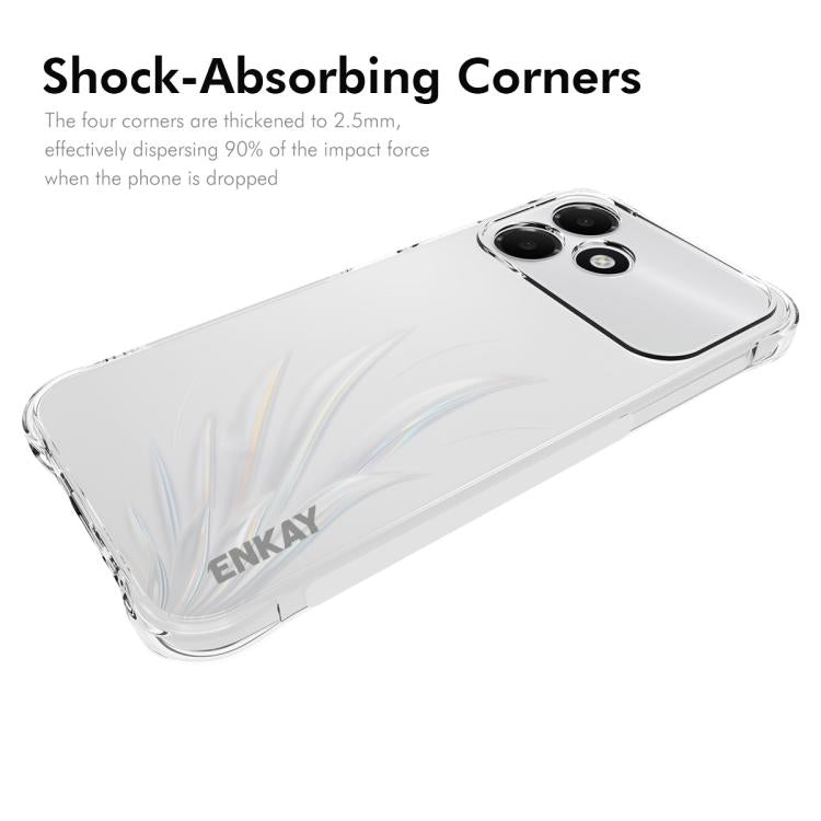 For OPPO A6c 4G Global ENKAY Hat-Prince Transparent TPU Shockproof Phone Case
