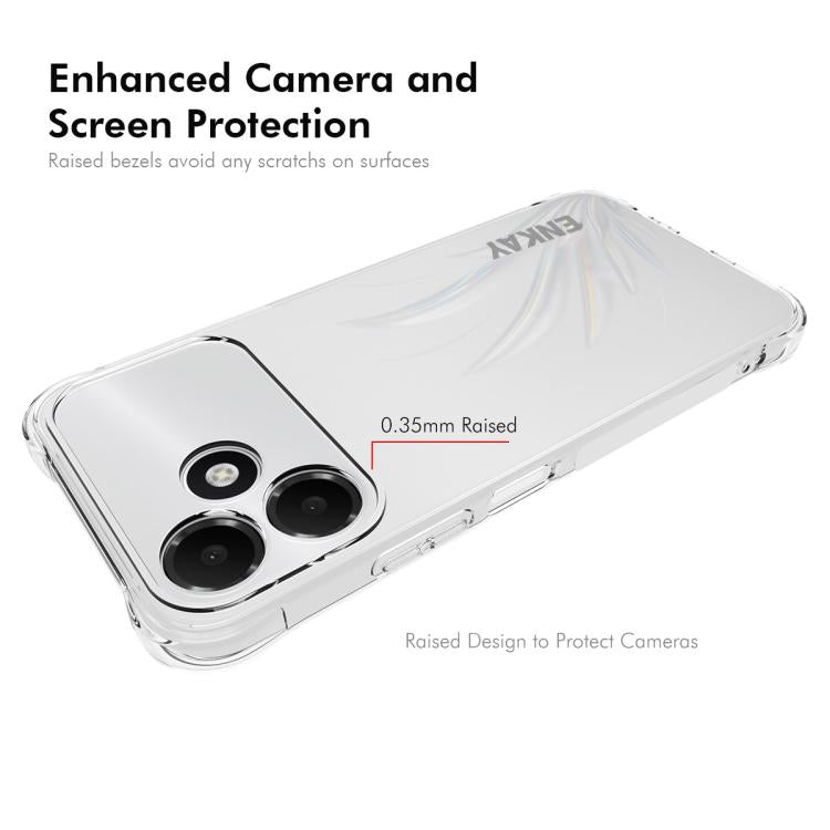 For OPPO A6c 4G Global ENKAY Hat-Prince Transparent TPU Shockproof Phone Case