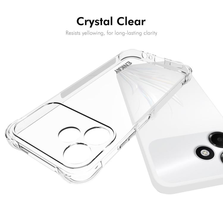 For OPPO A6c 4G Global ENKAY Hat-Prince Transparent TPU Shockproof Phone Case