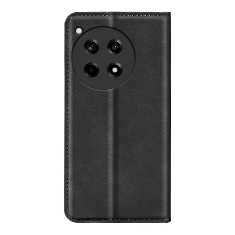 For OnePlus 12R Retro-skin Magnetic Suction Leather Phone Case