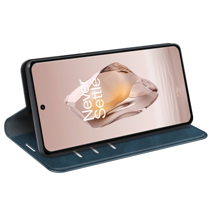 For OnePlus 12R Retro-skin Magnetic Suction Leather Phone Case