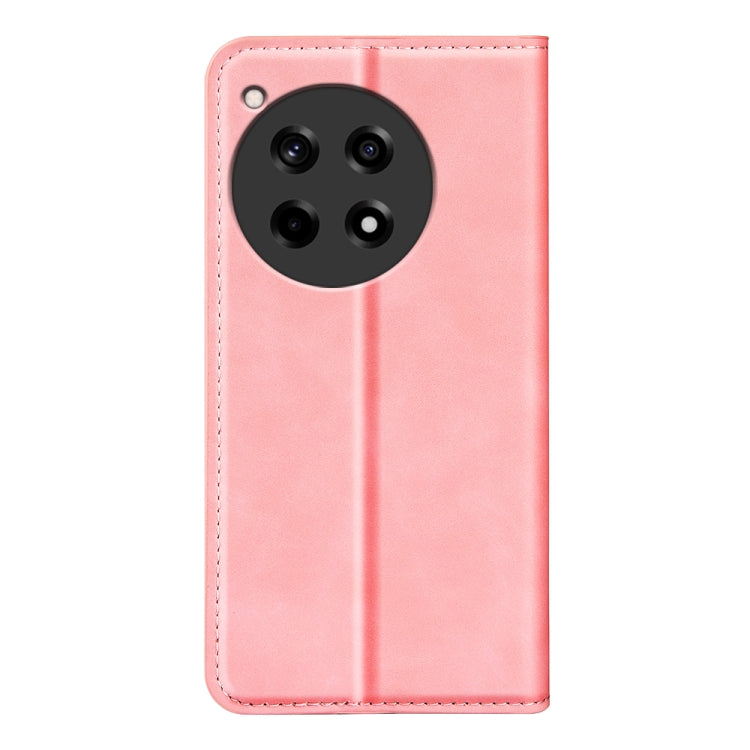 For OnePlus 12R Retro-skin Magnetic Suction Leather Phone Case