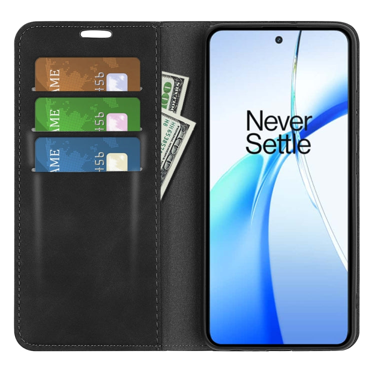 For OnePlus Ace 3V Retro-skin Magnetic Suction Leather Phone Case