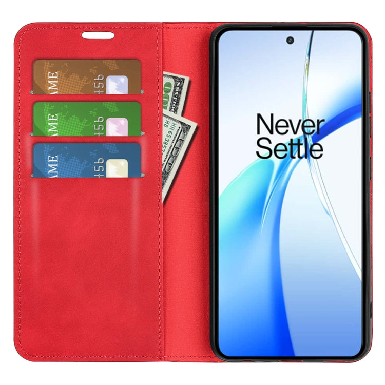 For OnePlus Ace 3V Retro-skin Magnetic Suction Leather Phone Case